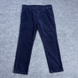 Carhartt Pants Mens 38x32 WIP Corduroy Blue Sid Pant Chino Workwear Trousers